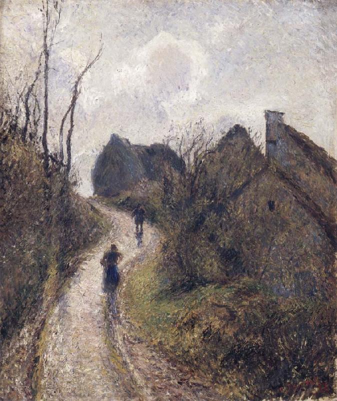 Camille Pissarro Steep road at Osny